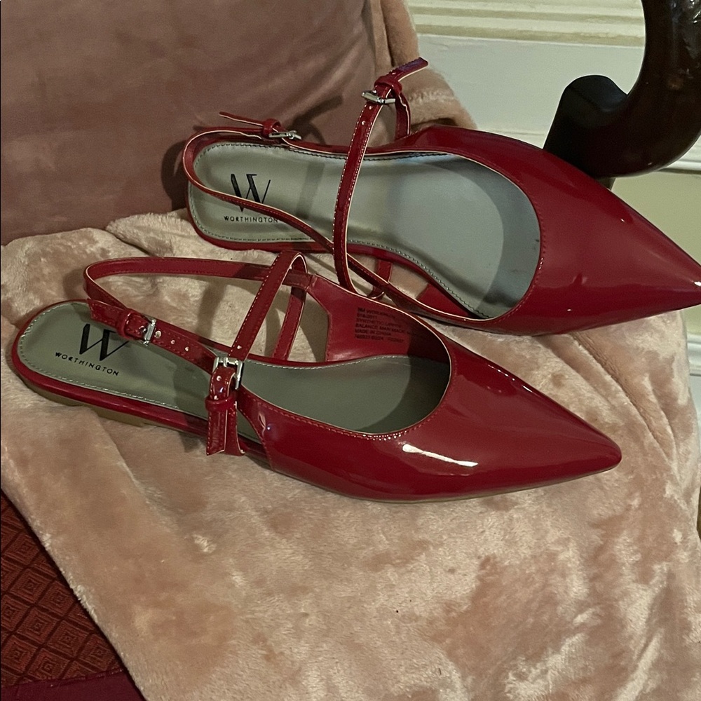Worthington Red Patent Leather Heels